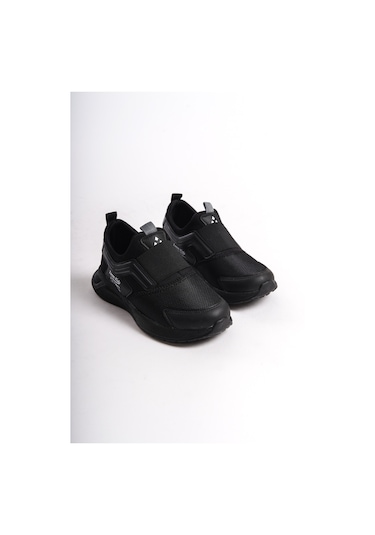 Pinko Çocuk Unisex Garantili Günlük Ortopedik Unisex Sneaker Spor Ayakkabı Siyah-füme