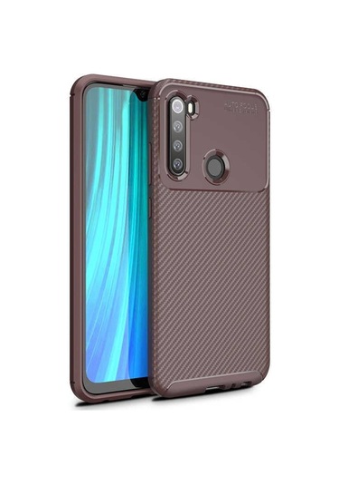 Xiaomi Redmi Note 8 Kilif Zore Antisok Karbon Silikon Kapak + Cam 387275880