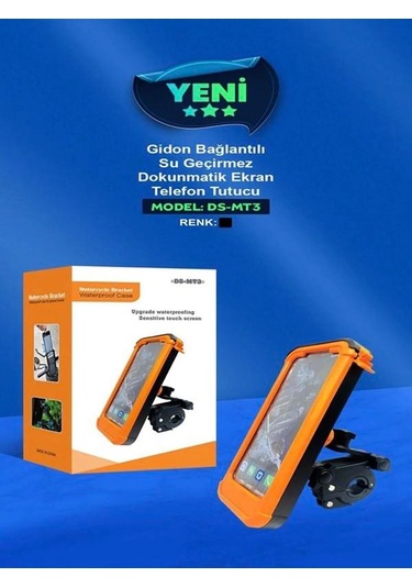 Ds0mt3 Motosiklet Ve Bisiklet Telefon Tutucu Waterproof Su Geçir