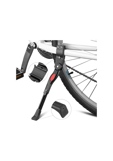 Bisiklet Arka Park Destek Ayağı Kelepçeli Alüminyum Ayak