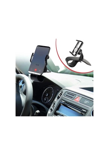 Ceylan Adam Araç İçi Konsola Takılan Döner Başlıklı Telefon Kıskacı Telefon Tutucu