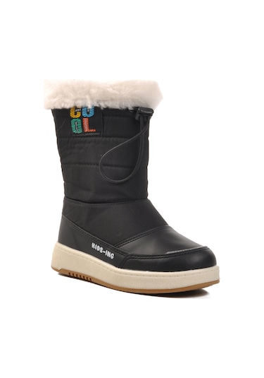 Siyah İçi Polarlı Kız Çocuk Bot Havana P Siyah