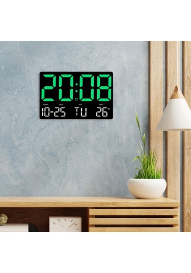 Suntek Magideal Duvar Saati Çocuklar Yetişkinler Ev Çalışma Yeşil