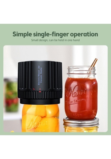 Novahub Abs Ve Silikon Vakumlu Kavanoz Mühürleyici, 60kpa Emiş Gücü, 3.5l/s Hava Akışı, 150sn Çalışma Süresi Siyah Siyah