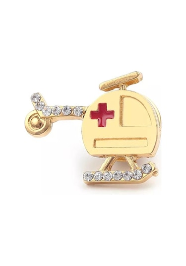 Prof Medikal Borş Helikopter Broş 001