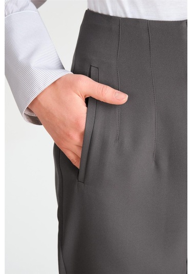 Armine Yüksek Bel Havuç Pantolon Ort2518 Gri-gri Gri