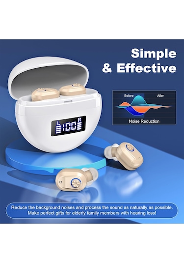 İşitme Cihazları, Gürültü Engelleme Ve Hacim Kontrolü Olan Yaşlılar İçin İşitme Cihazları, Şarj Edilebilir