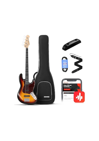 Donner Djb-510d Jb-style Bas Gitar Sunburst