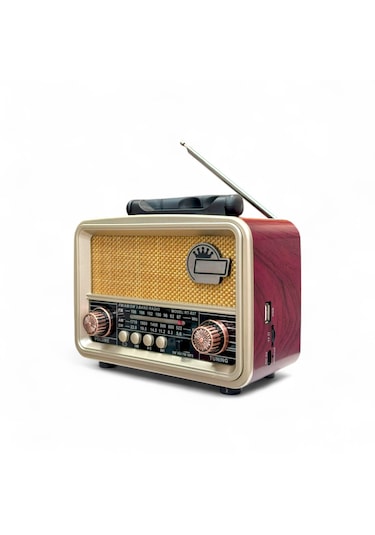Rt-827p Güneş Panelli Nostaljik Radyo,şık Tasarım Bluetooth Nostalji Radyo