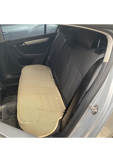 Bmw 1 Serisi 116 Uyumlu Lüx Oto Koltuk Minderi Ön Arka Oturak 3'lü Set Bumerang Serisi Bej
