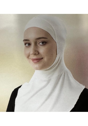 Belinda Boyunluklu Bone Beyaz