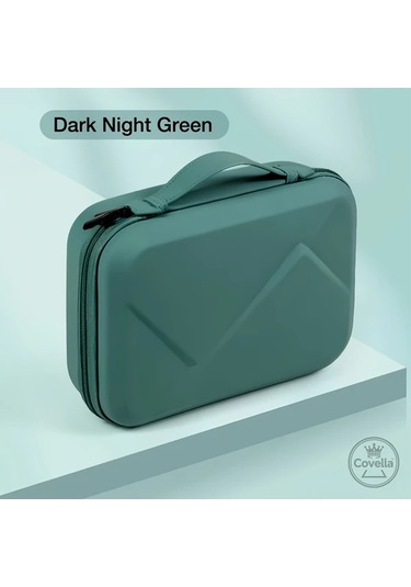 Xuweiwei 1 Adet Eva Sert Kabuklu Dijital Depolama Çantası Yeşil Şok Emici Koruma File Cepli Taşınabilir Elektronik Organizatör Yeşil