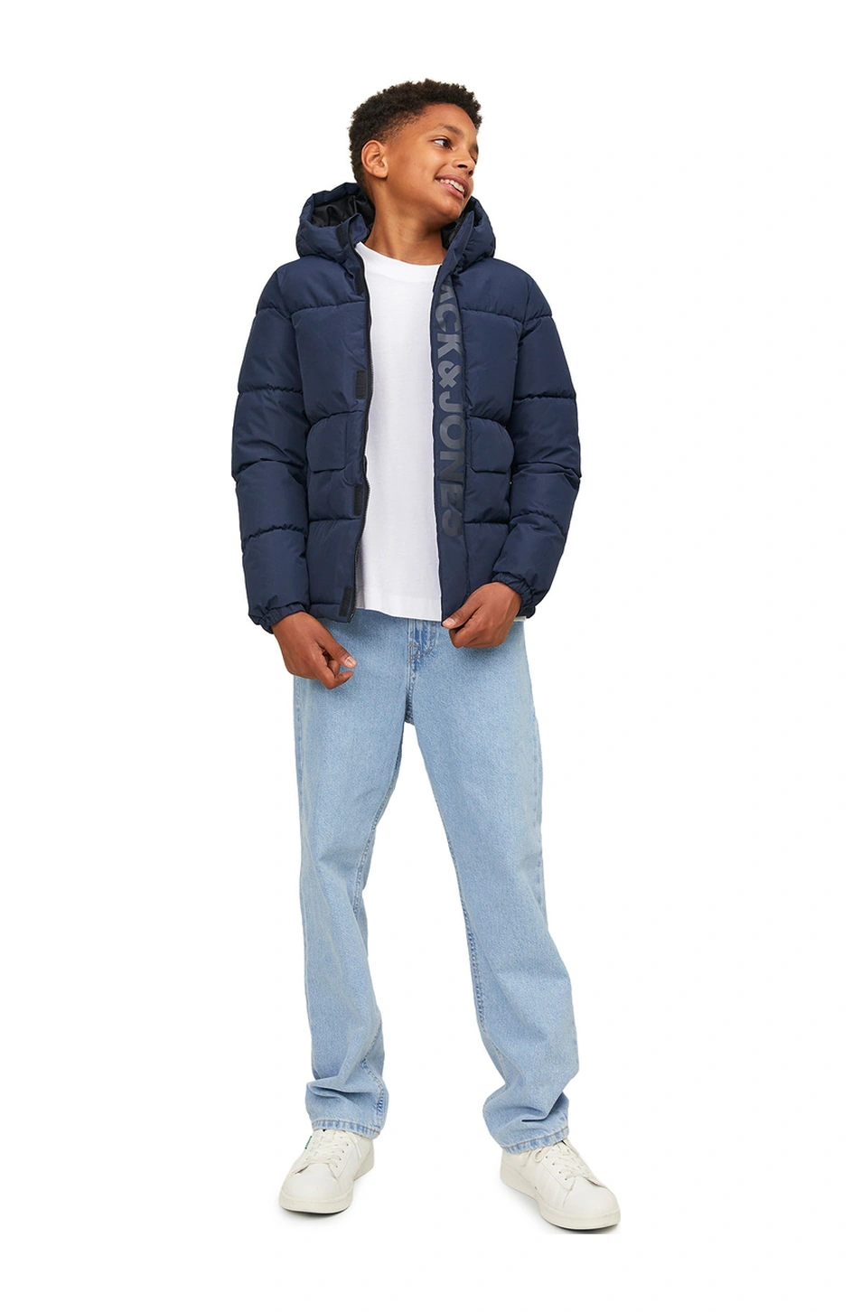Jack & Jones Jcospeed Puffer Sn Jnr Lacivert Erkek Çocuk Mont 000000000102341352 Lacivert