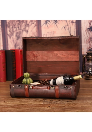 Sones Ahşap Taşınabilir Sertifika Çeşitli Eşyalar Depolama Kutusu Fotoğraf Stüdyosu Çekim Aksesuarları, Şartname: 1622-01 Kırmızı Phnom Penh Küçük