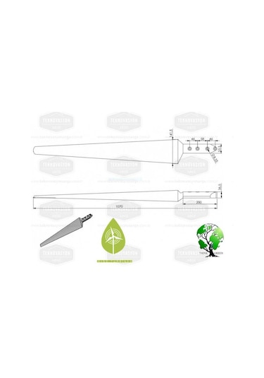 Istabreeze 107 Cm Kompozit Beyaz Kanat - 3 Adet