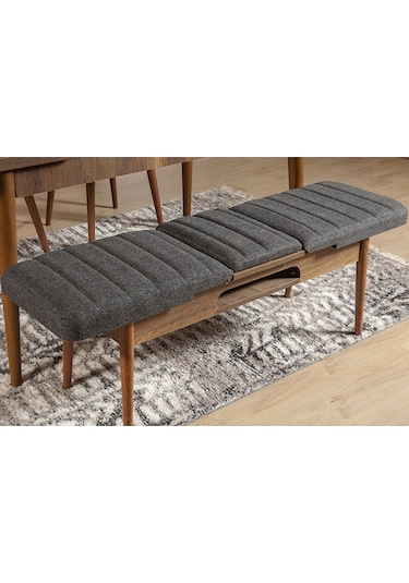 Ahşap Açılır Bench Ceviz Antrasit