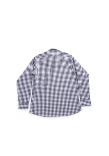 Giant Erkek Uzun Kol Gömlek - Kareli Desen - Minimalist Gri