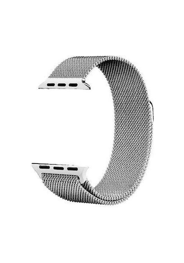 Apple Uyumlu  Watch Seri 2/3/4/5/6/7/8/se 38 MM-40 MM-41 MM Hasır Metal Kordon