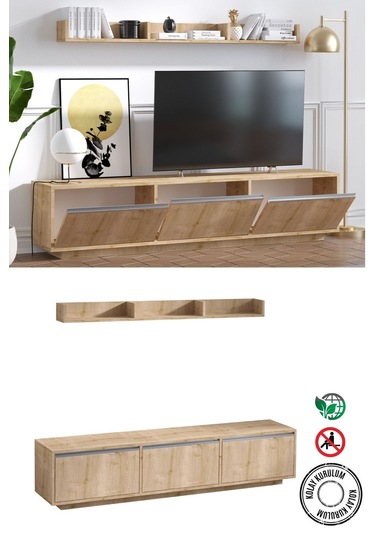 Decormet Prag Tv Sehpası Safir Meşe Diğer