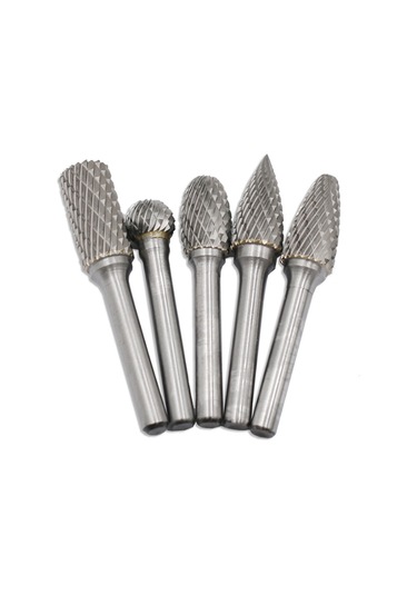 Karbür Döner Freze Seti 12mm Kafa Şaftlı Çift Kesimli Dosya