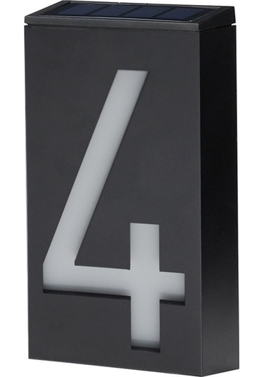 S6012-4 Güneş Ev Numarası Işığı Evler Için Led Aydınlatmalı Diğer