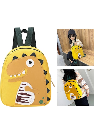 Homyl Çocuk Yürümeye Başlayan Dinozor Çantalar Için Sevimli Sarı
