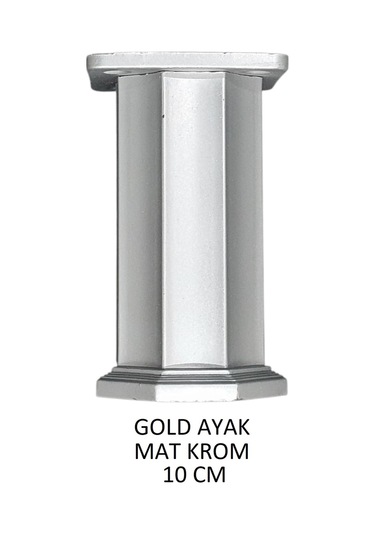 Gold Ayak 10cm Vidalar Dahil Mat Krom Mat Krom