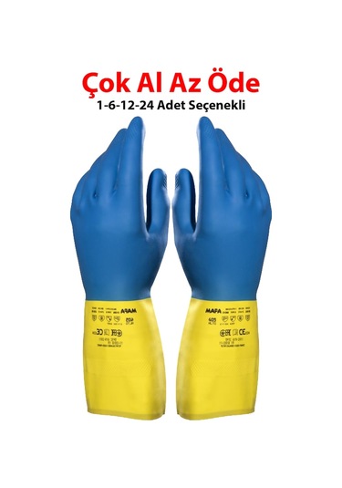 Mapa Alto Duo Mix 405 Kimyasal Eldiven Tüm Bedenler Mevcut