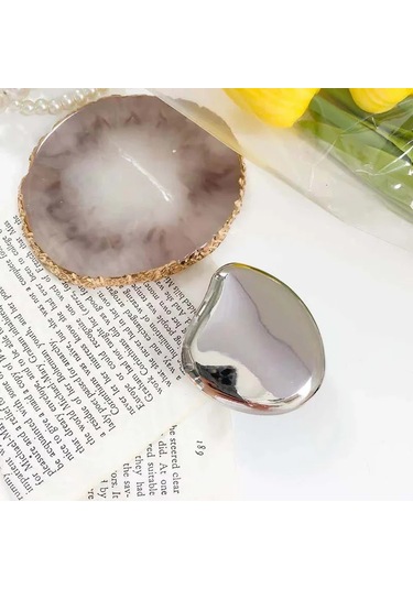 Goldenqian Pop Grip Soket Griptok Telefon Tutucu Metal Kaplama Ayna Cep Telefonu Standı Geri Çekilebilir Stand Şekilli Halka Toka Masa 2 2