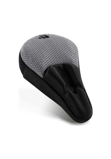 Ebitda 3d Hava Yastığı Bisiklet Sele Kılıfı, Şok Emme Klozet Kapağı, Silikon, Gri Batı Bisiklet Yp0801225, Nefes Alabilir A Gri