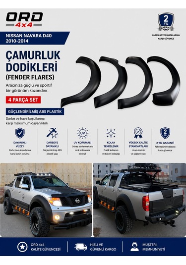 Nissan Navara D40 Çamurluk Dodikleri
