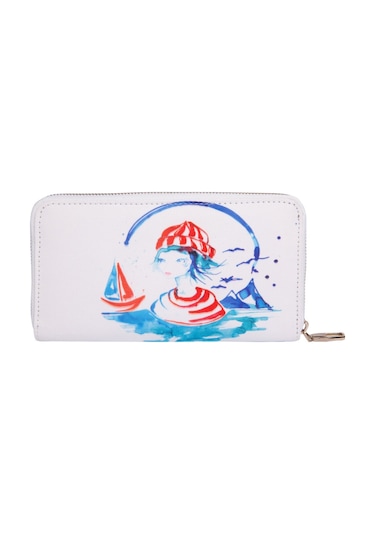 Anemoss Denizci Kız Cüzdan Çok Renkli
