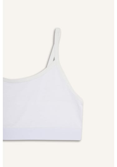 Defacto Kız Çocuk 2li Takım Bra Slip Külot F4155a825auwt79 Beyaz