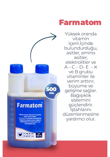 Munich Vet 3'lü Set 500 ML Farmatom Vitamin + Alfamin + Neftor Hırıltı