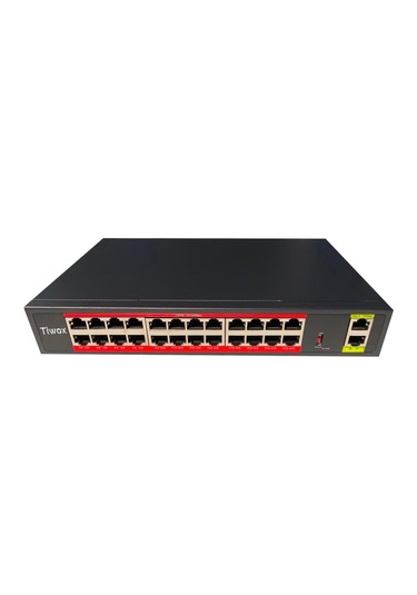 Tiwox TP-G2420-POE300W 24 Port 10/100 +2 Port Gigabit Sfp Poe Rac Switch