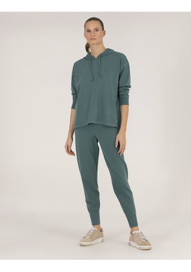 Pierre Cardin Kadın Koyu Mint Melanj Triko Pantolon 50261079-vr154 Koyu Mint