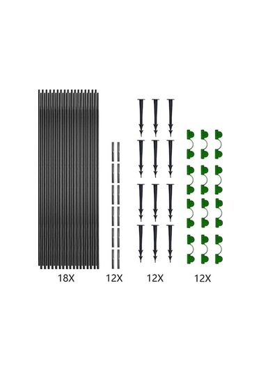 Rogfer Bahçe Kemeri Böcek Mesh Seti Esnek Gerilebilir Bitkiler Koruma Ağı, Boyut:netsiz 18 Adet