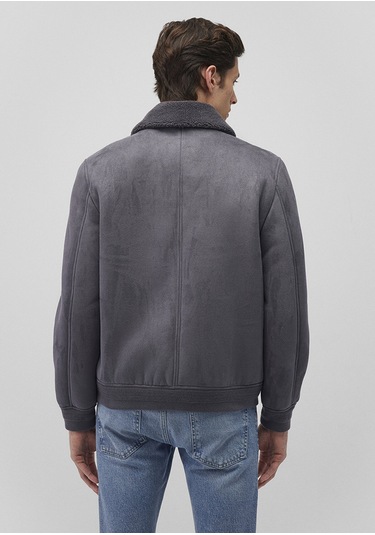 Mavi - Lacivert Suni Deri Ceket 0110450-80776 Lacivert