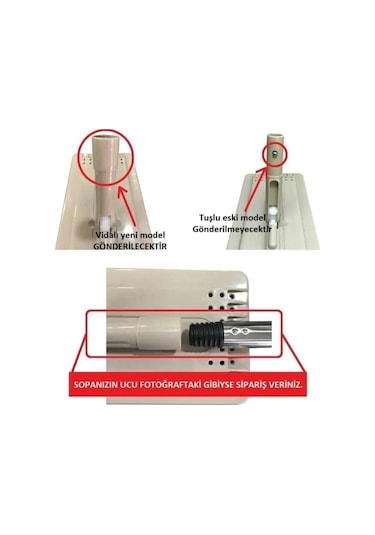 Spin Mop Tablet Mop Paleti Vidalı Sistem