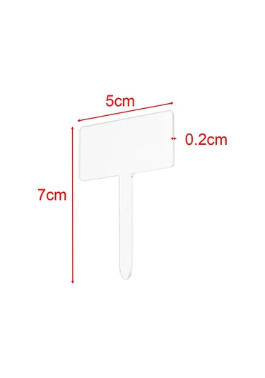 Suntek 24x Akrilik Bitki Etiketi Adı , Yeniden Kullanılabilir