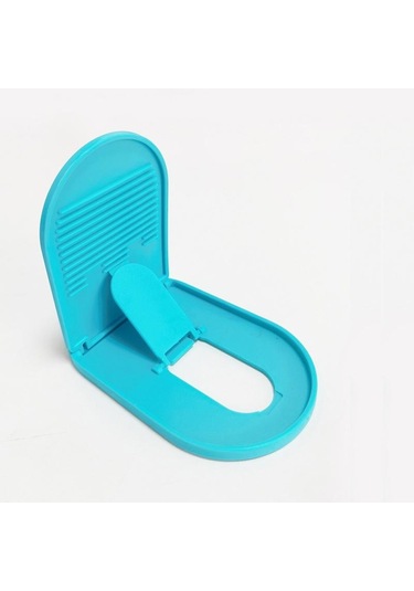 Mavi Vaorlo Ayarlanabilir Mini Telefon Tutucu Masa Standı Telefon Oval Braket Mobil Stand Tutucu