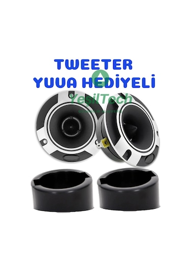 Audiomax Araç Dome Tweeter 600W Amfi Uyumlu Profesyonel