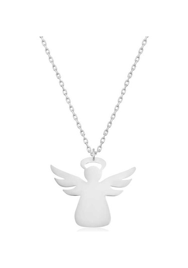 Himarry 925 Ayar Gümüş Meleğim Kadın Gümüş Kolye Beyaz