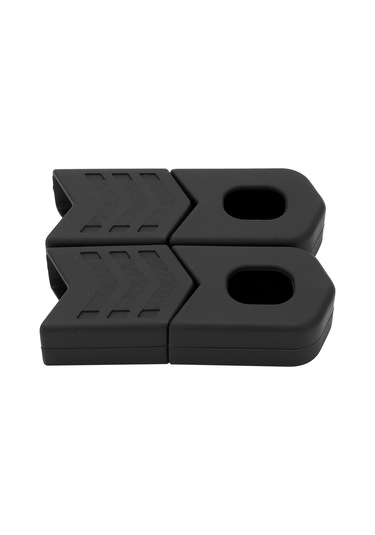 Geeroyoo Bisiklet Krank Koruyucu Kılıfı - Yiyecek Grubu Silikon, Evrensel Dağ Bisikleti Uyumlu, Çizik Ve Değişikliğe Dayanıklı, 4 Adet Kutuda Siyah Siyah