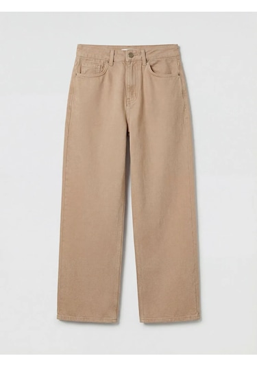 Lc Waikiki Bej Wideleg Kadın Jean Pantolon