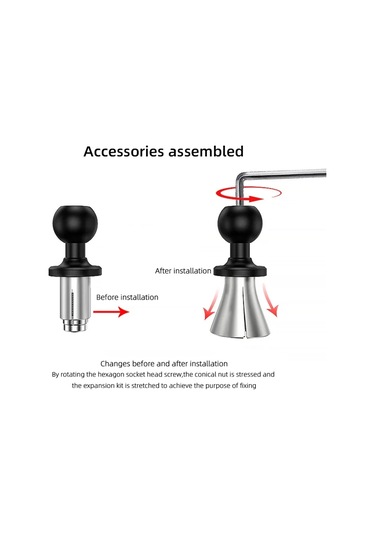 Joyjadehub Yeni Motosiklet Çatal Kök Telefon Tutucu Amortisör 1pc