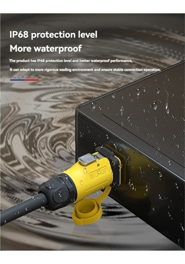 Lp-20 Rj45 Konnektör Seti Ip68 Su Geçirmez Siyah