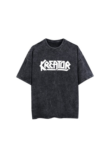 Kreator Grup Logolu Retro Tişört Thrash Metal A295 Siyah