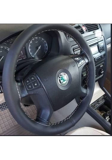 Gürler Dikmeli Deri Direksiyon Kılıfı Kokusuz Terletmez