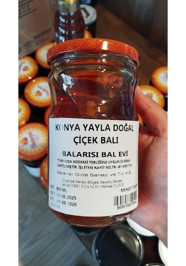 Konya Yayla Çiçek Balı 850 Gr Yöresel Lezzet